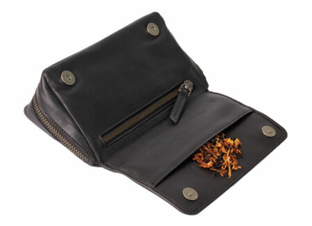Chacom 2 Pipes and Tobacco Pouch CC022 Black