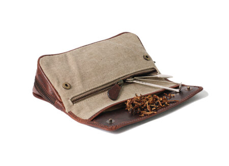Chacom 2 Pipe and Tobacco Pouch CC017 Beige