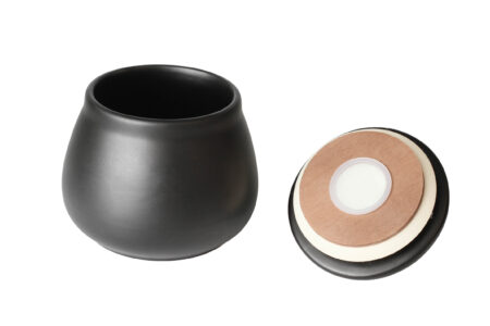 Pot à tabac céramique CHACOM - CC603 Noir mat