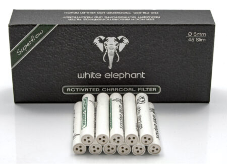 Filtres 6mm Charbon actif - White Éléphant x 45