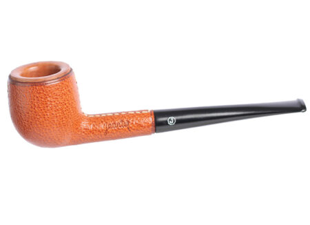 Jeantet Leather Covered Pipe - Straight Billiard Pipe