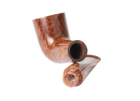 Chacom Reverse Calabash shiny brown - Smoking Pipe