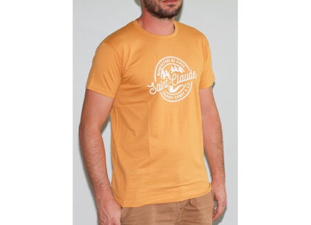 T shirt Chacom Manufacture Jaune Moutarde