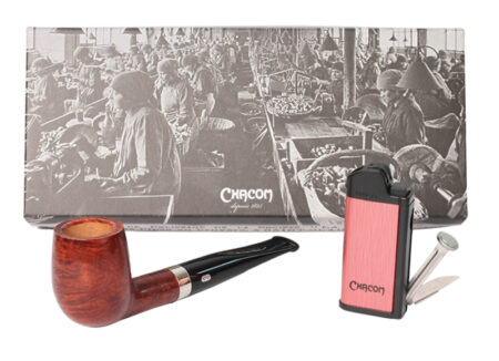 Box Chacom straight pipe & pipe lighter