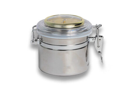 Stainless Steel Tobacco Jar - Small Size