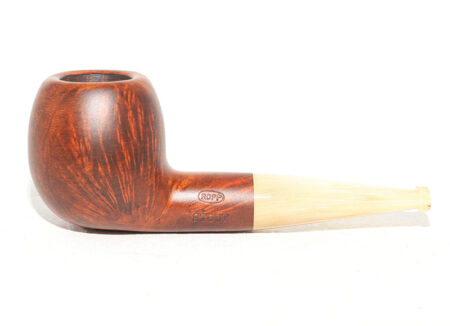 Ropp Stout Apple smooth White Horn Mouthpiece - Tobacco Pipe