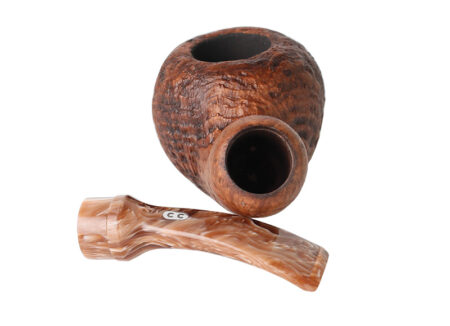 Chacom Reverse Calabash Brown Sandblasted - Smoking Pipe
