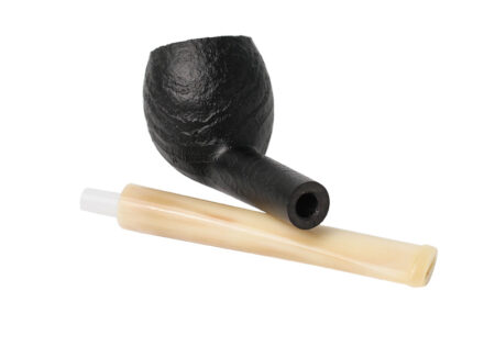 Ropp Vintage Briar 428B black sandblasted - Smoking Pipe